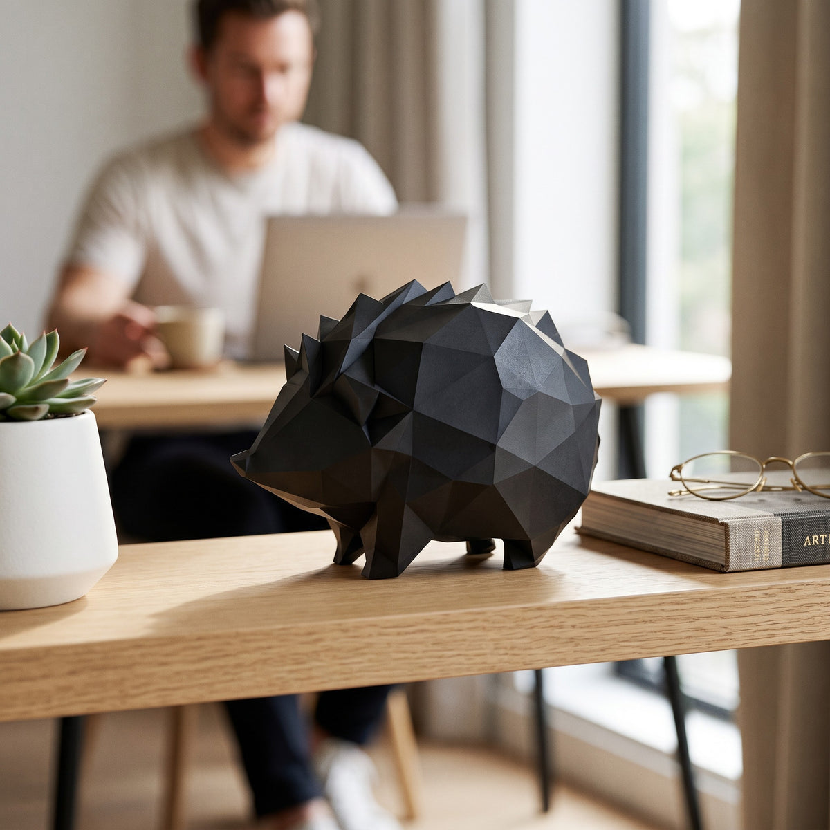 Geometrische egel decoratie