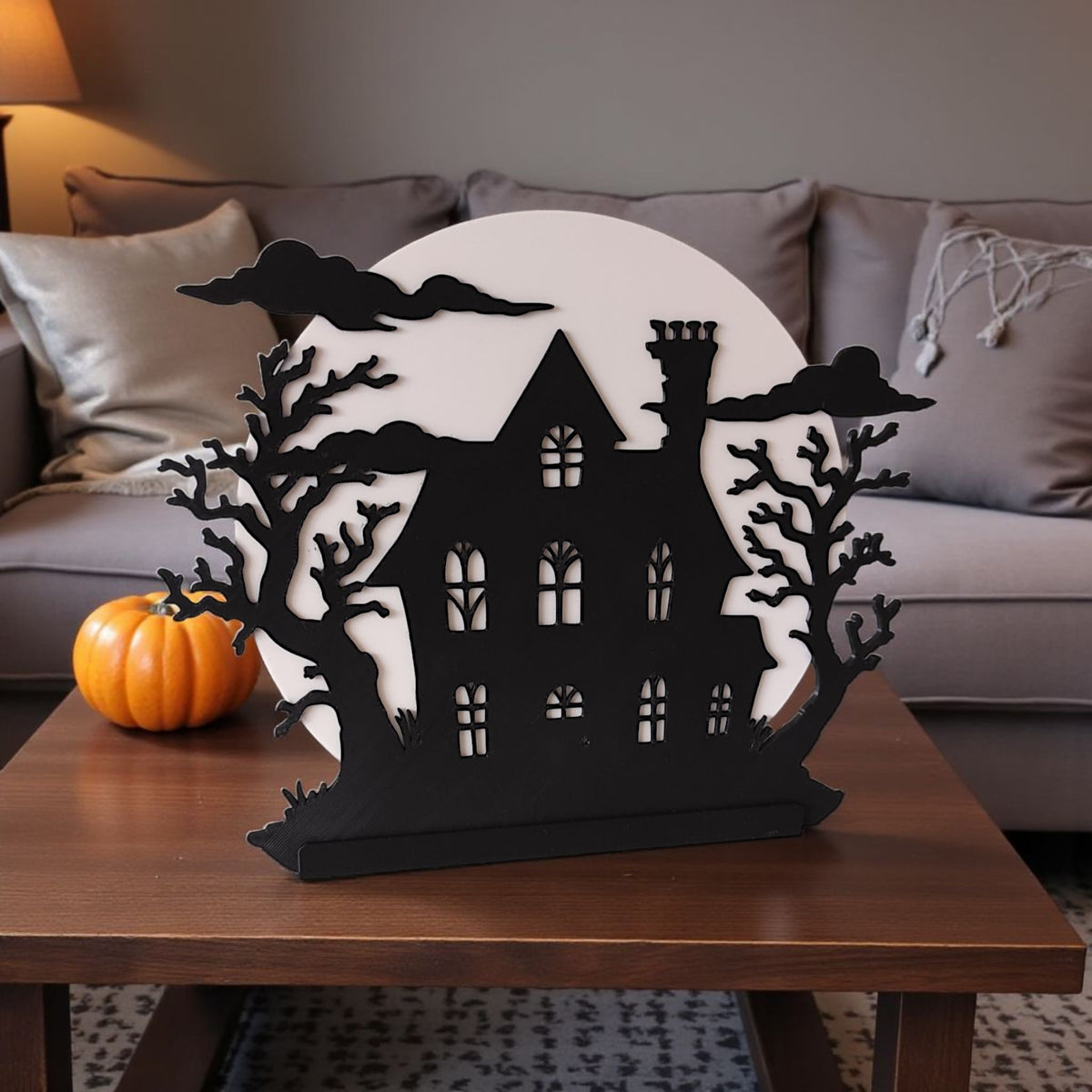 Haunted House Decoratieve LED-lamp| PLA | 23x20 cm