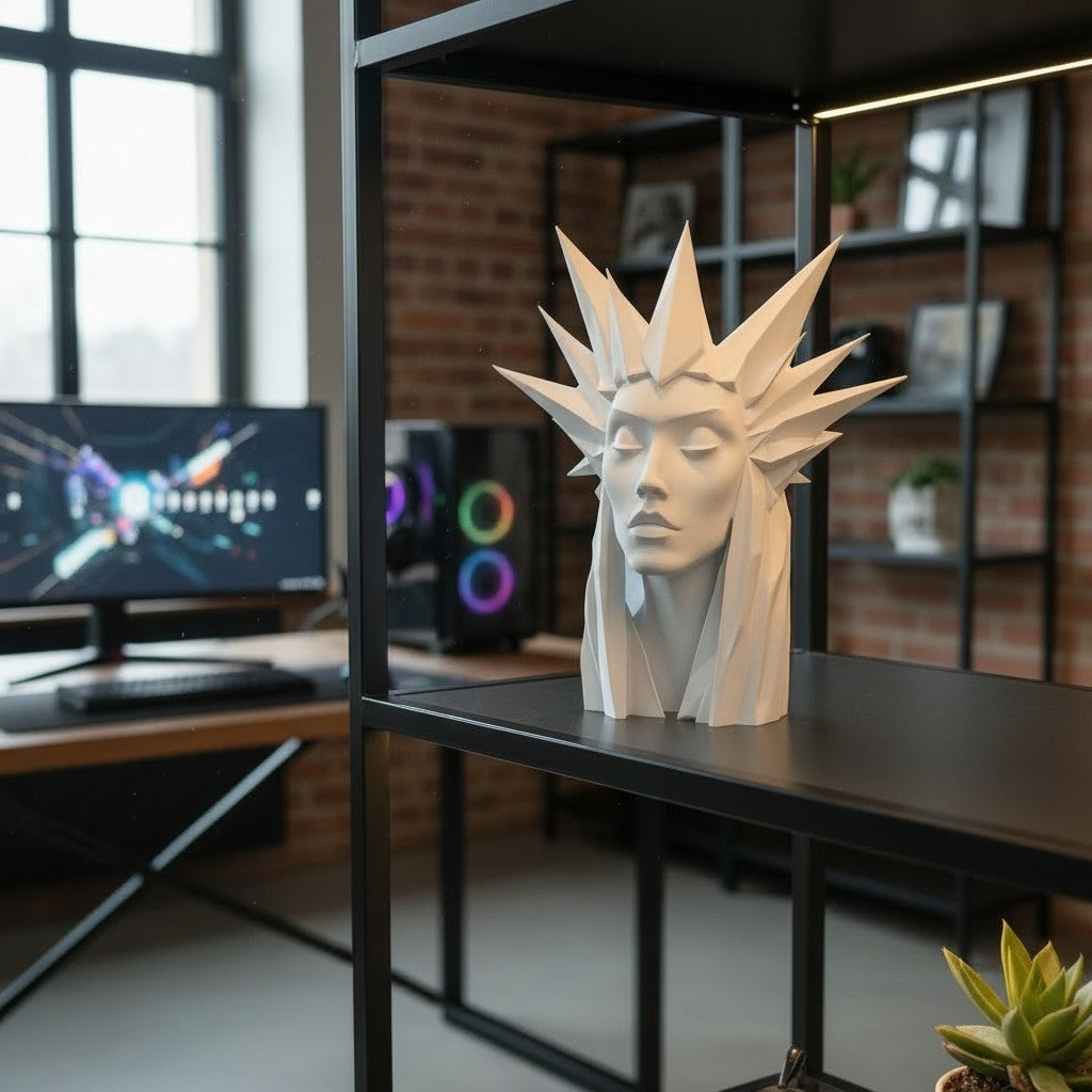 Ice Queen  beeld – moderne vrouwen sculptuur | minimalistische decoratie