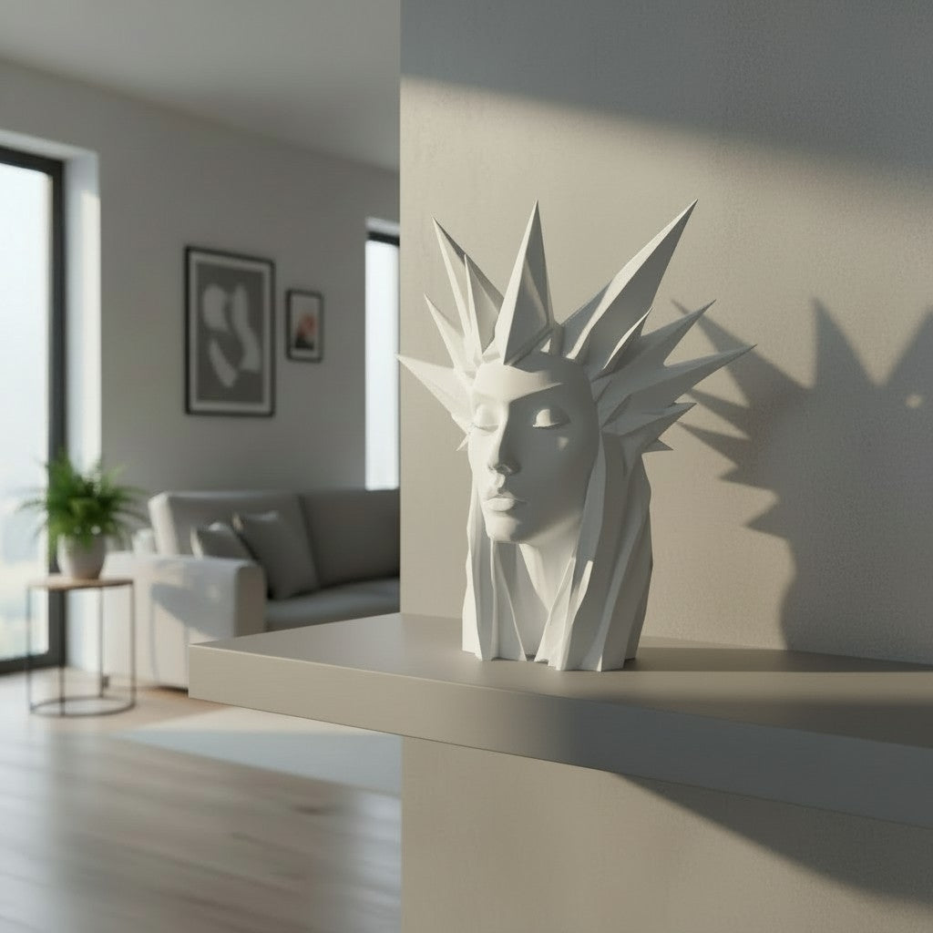 Ice Queen  beeld – moderne vrouwen sculptuur | minimalistische decoratie