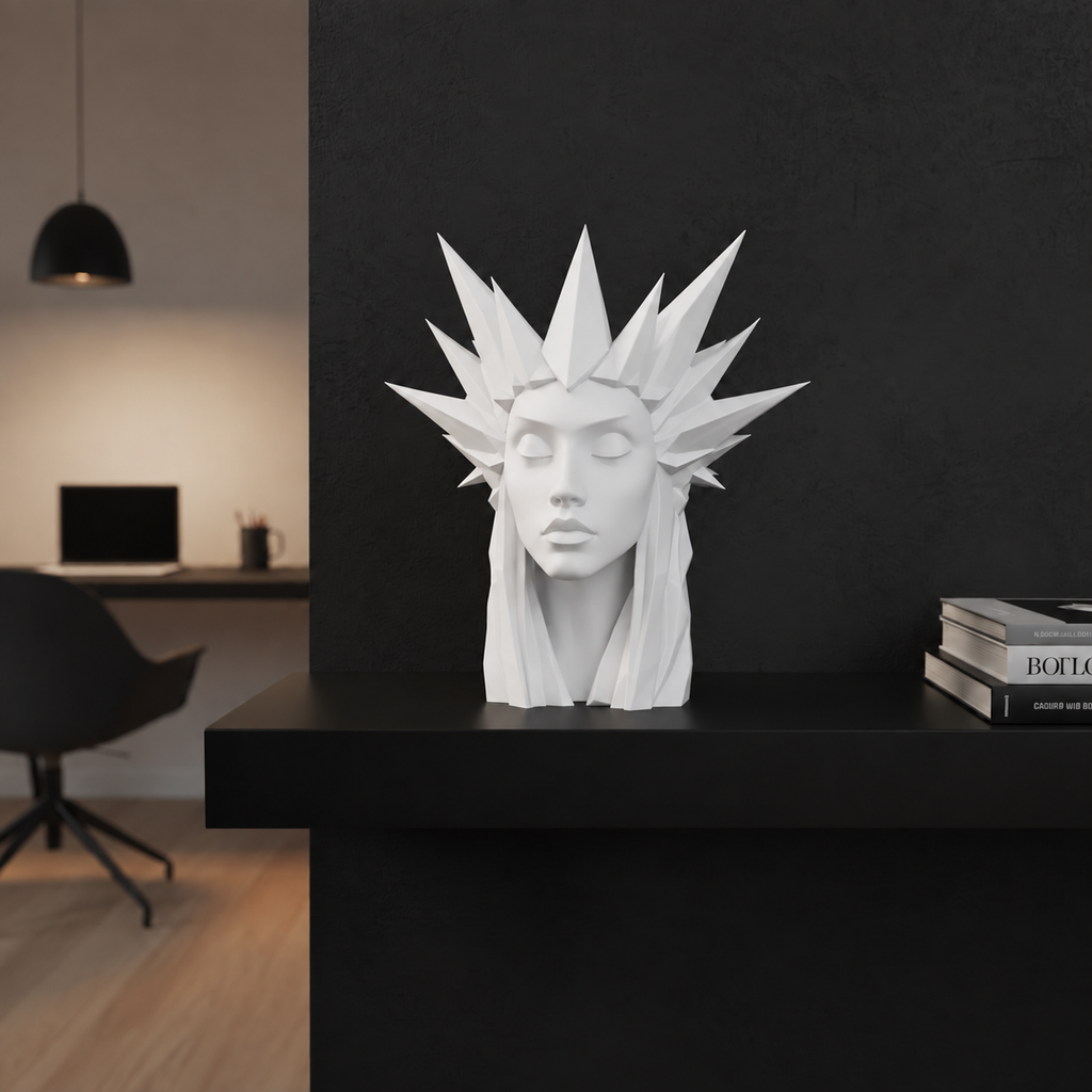 Ice Queen  beeld – moderne vrouwen sculptuur | minimalistische decoratie