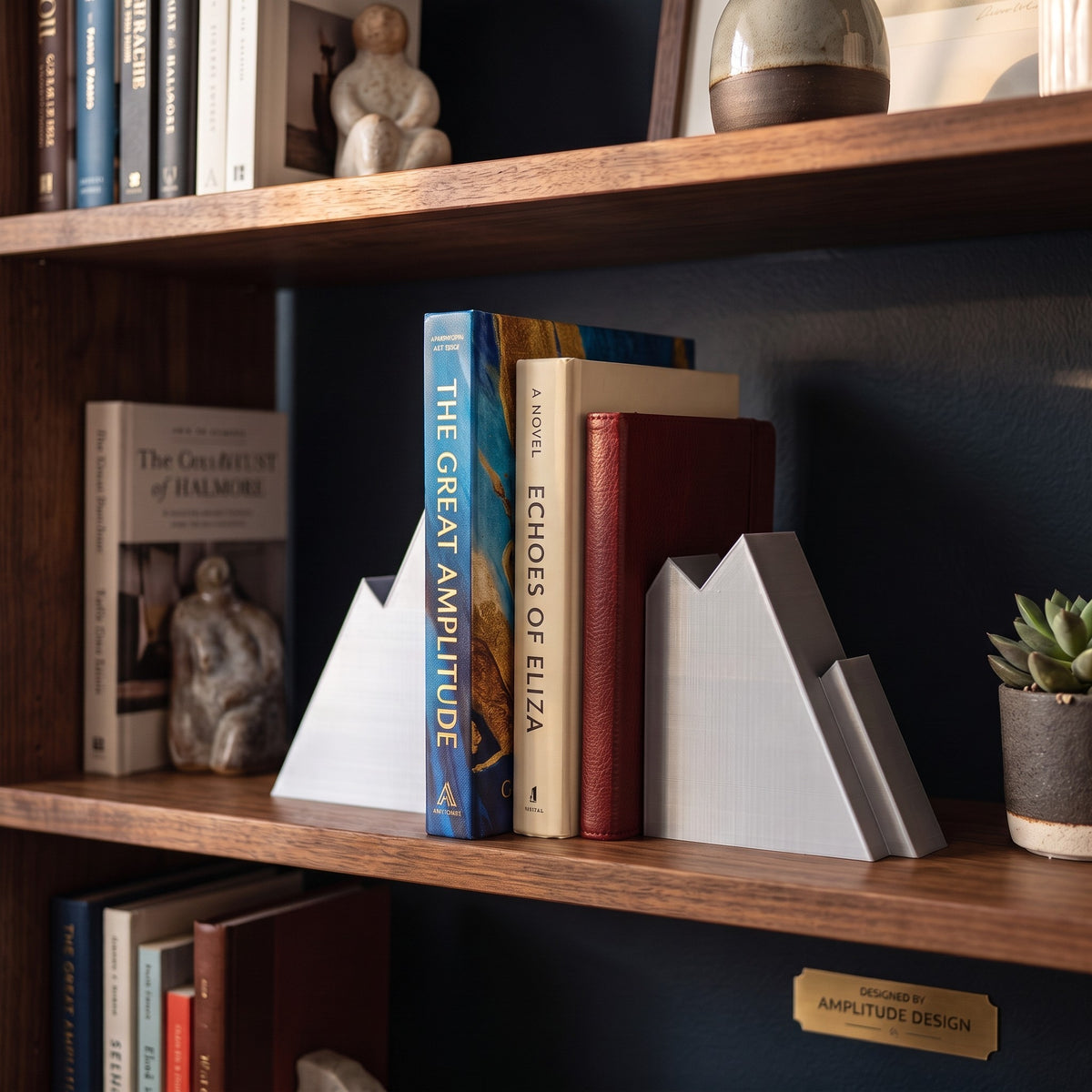Boekensteun Bergen – moderne  bookend | minimalistische woondecoratie