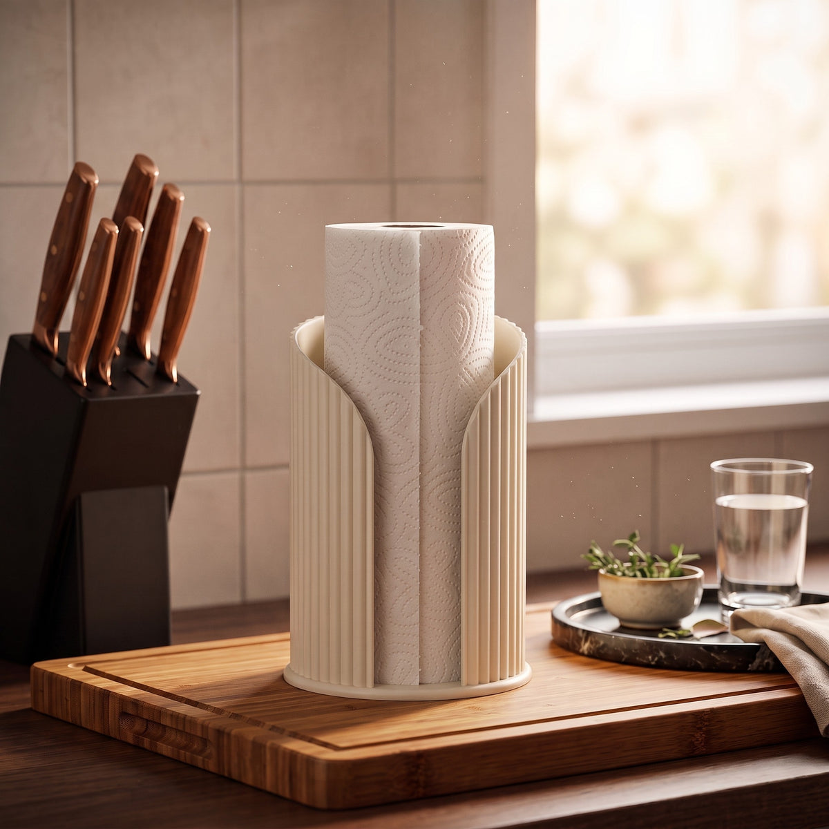 Keukenrolhouder  – moderne houder voor keukenpapier | minimalistisch design