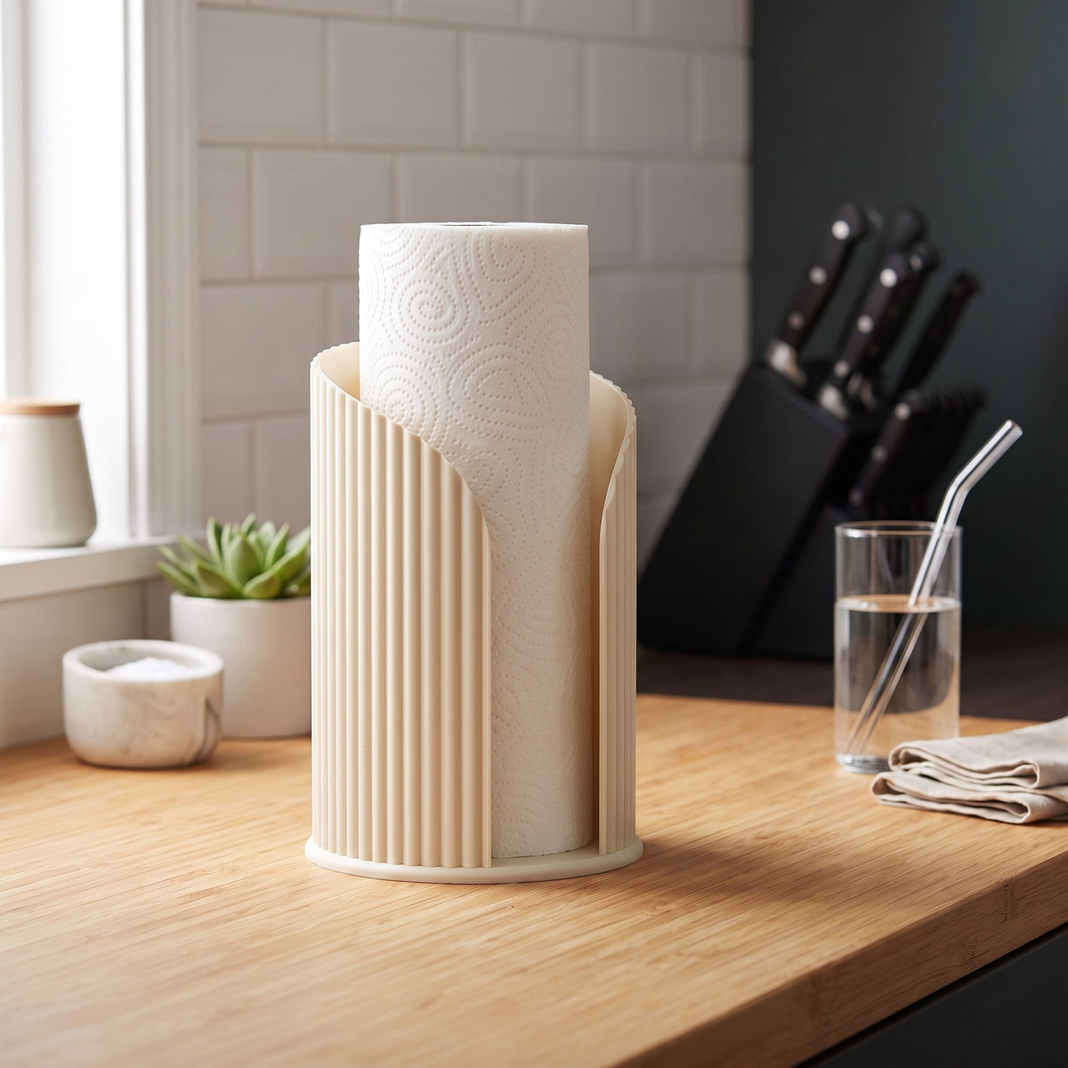 Keukenrolhouder  – moderne houder voor keukenpapier | minimalistisch design