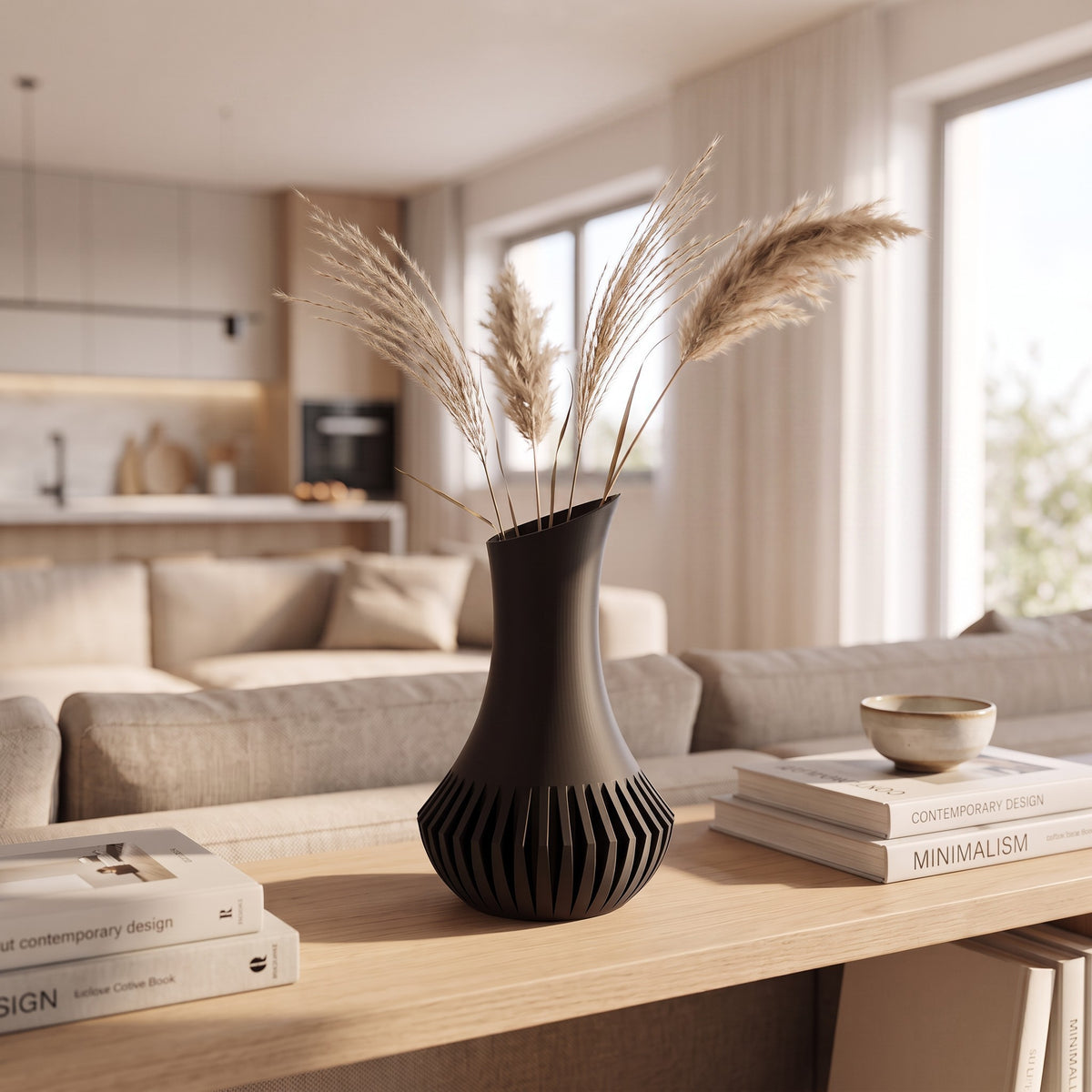 Sculptural Vase – decoratieve vaas 17 cm