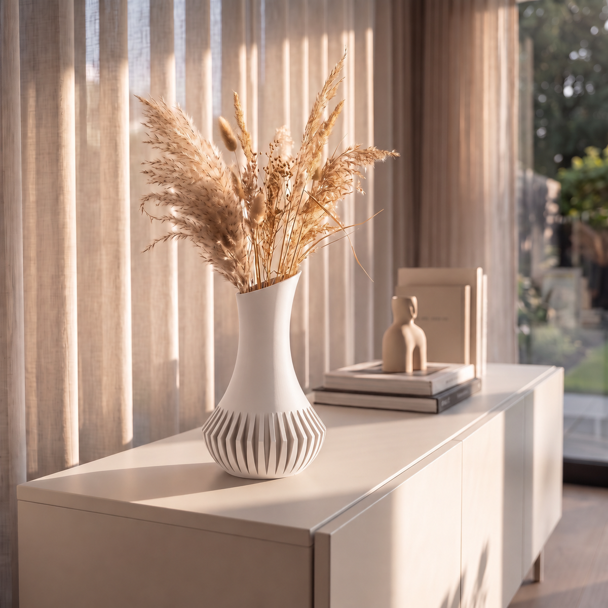 Sculptural Vase – decoratieve vaas 17 cm